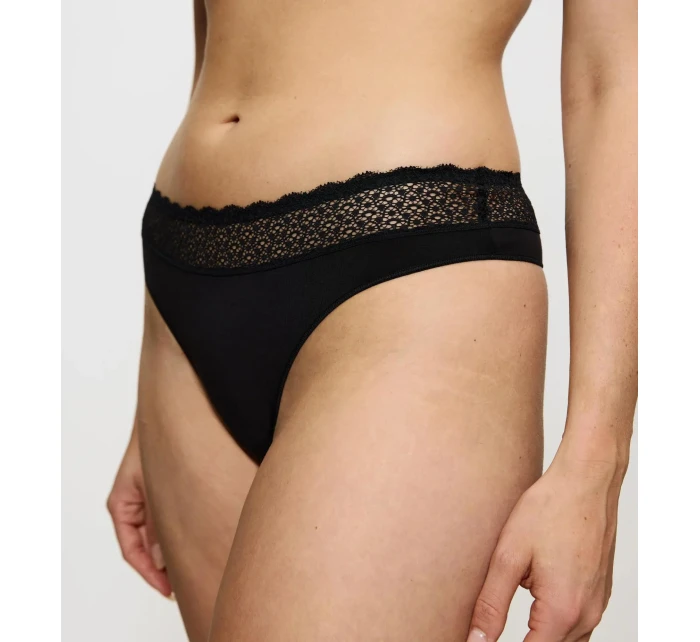 Dámská tanga Feel of Modal String 2P - BLACK - černá 0004 - TRIUMPH Dámská tanga Feel of Modal String 2P - BLACK - černá 0004 - TRIUMPH
