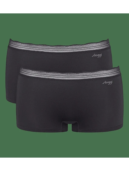 sloggi GO Blush Short 2P - Black - SLOGGI Black - SLOGGI sloggi GO Blush Short 2P - Black - SLOGGI Black - SLOGGI