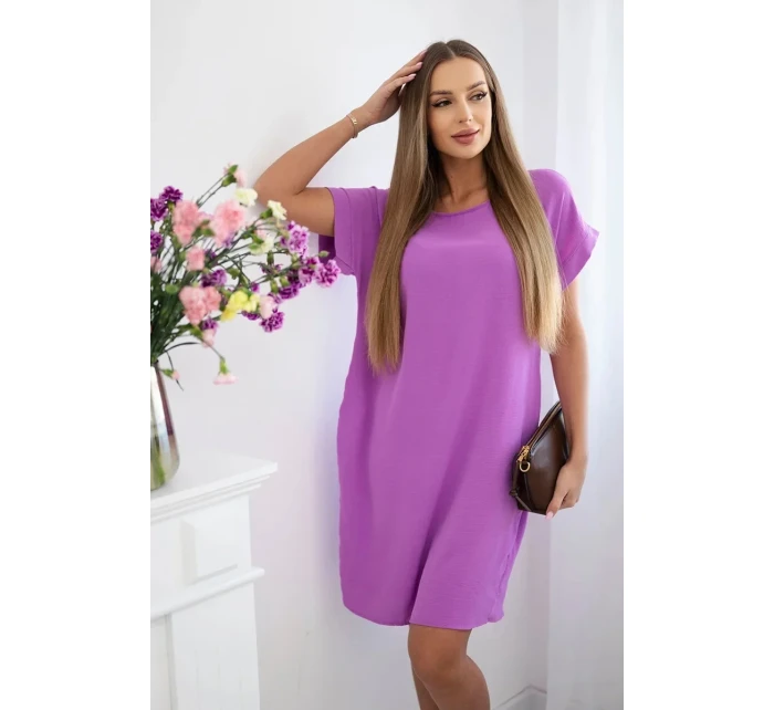 Šaty s kapsami světlý model 21951815 - K-Fashion