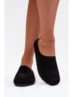 Dámské pantofle z eko semiše černé model 21788013 - Boto Dámské pantofle z eko semiše černé model 21788013 - Boto