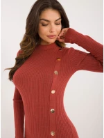 Šaty AT SK 2345 2.32 tmavě oranžová Šaty AT SK 2345 2.32 tmavě oranžová