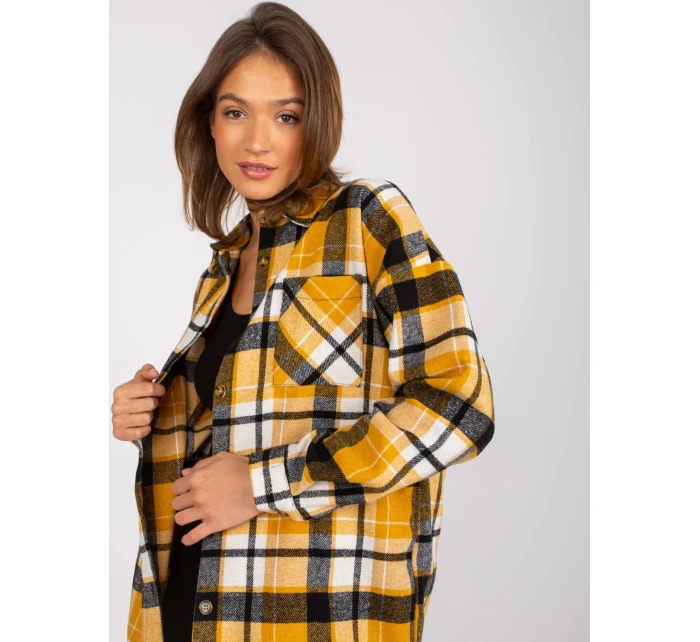 Dámská košile-EM-KS-003/07.35X-černá a žlutá Dámská košile-EM-KS-003/07.35X-černá a žlutá