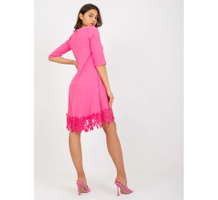 Dámské šaty LK SK model 17772557 růžové - FPrice Dámské šaty LK SK model 17772557 růžové - FPrice