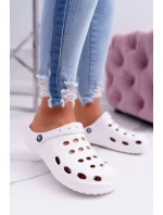 Dámské Nazouváky Bílé Pěnové Crocsy EVA Dámské Nazouváky Bílé Pěnové Crocsy EVA