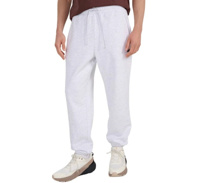 Pánské kalhoty 4F CAS M1140 cool light grey melange 4FWMM00TTROM1140 27M