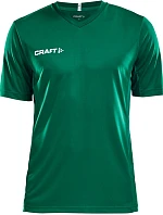 Craft Teamwear Squad Go Jersey Solid M Pánské sportovní tričko s výstřihem do V 82.5560 team green