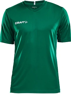 Craft Teamwear Squad Go Jersey Solid M Pánské sportovní tričko s výstřihem do V 82.5560 team green