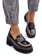 Kožené dámské mokasíny D&A model 21636756 černé - S.Barski