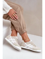 Nízké Tenisky Dámské Béžové model 21680892 - Boto Nízké Tenisky Dámské Béžové model 21680892 - Boto