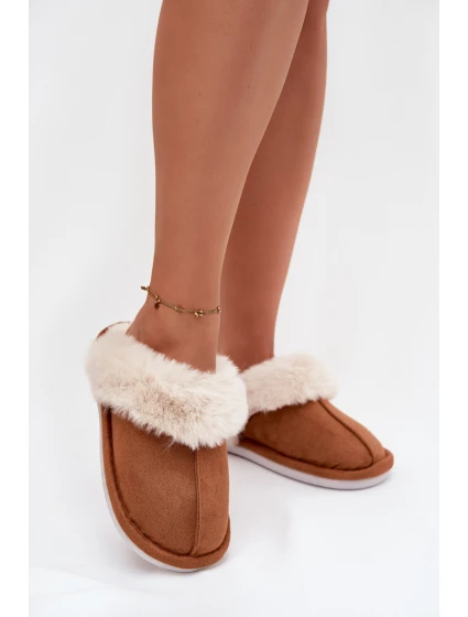 Dámské pantofle s kožíškem Camel model 21772648 - Boto