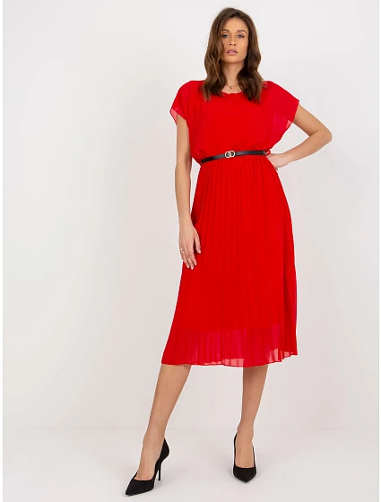 Sukienka DHJ SK czerwony model 22179294 - FPrice Sukienka DHJ SK czerwony model 22179294 - FPrice