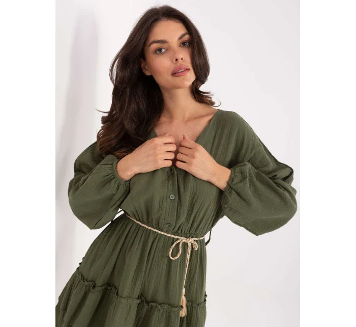 Sukienka MI SK model 21191055 khaki - FPrice Sukienka MI SK model 21191055 khaki - FPrice