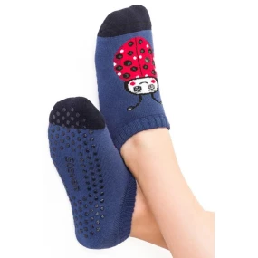 DĚTSKÁ FROTÉ OBUV S ABS 134 DENIM 32-34