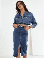 Dámská džínová bunda BLIRNA modrá FashionStreet TY4167