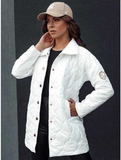 Dámská prošívaná přechodová bunda RATIA ecru FashionStreet TY4526