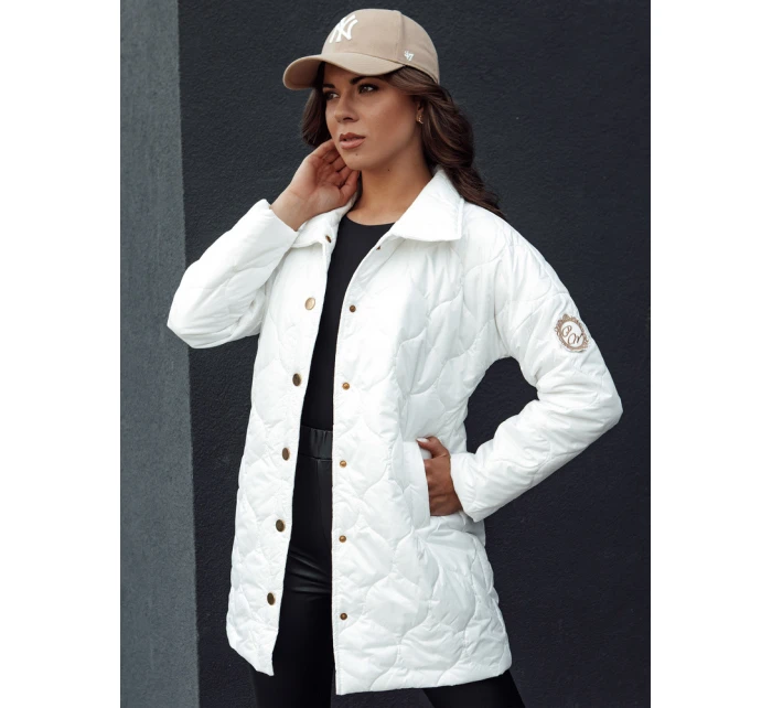 Dámská prošívaná přechodová bunda RATIA ecru FashionStreet TY4526