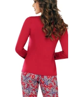 Dámské pyžamo Rita wine - Donna