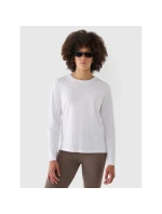 Dámské oversize hladké tričko s dlouhým rukávem 4F 4FWMM00TLONF431-10S Dámské oversize hladké tričko s dlouhým rukávem 4F 4FWMM00TLONF431-10S