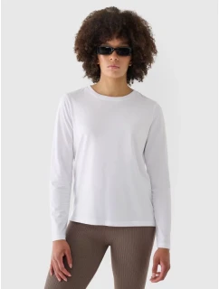 Dámské oversize hladké tričko s dlouhým rukávem model 21432166 - 4F