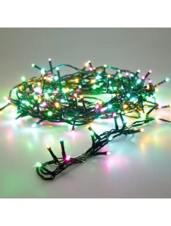 VÁNOČNÍ STROM SVĚTLA SVĚTELNÝ ŘETĚZ 120LED ČASOVAČ VÍCEBAREVNÝ MAKRON