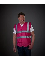 HVW 100 HiVis bezpečnostní vesta model 22502109 red - Yoko HVW 100 HiVis bezpečnostní vesta model 22502109 red - Yoko