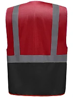HVW 801 HiVis multifunkční vesta model 22502471 red/black - Yoko HVW 801 HiVis multifunkční vesta model 22502471 red/black - Yoko