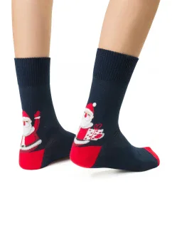 Steven Merry Christmas 136 barva: tmavě modrá - Santa Claus