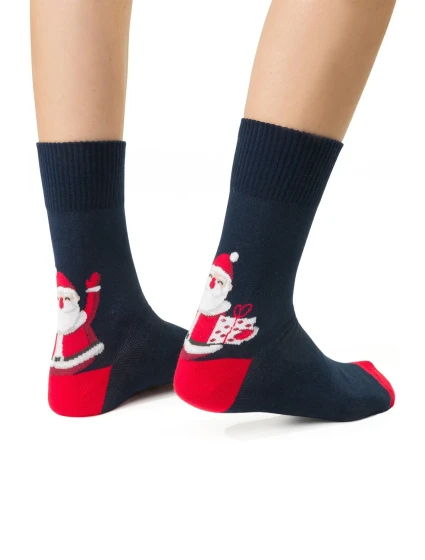 Steven Merry Christmas 136 barva: tmavě modrá - Santa Claus Steven Merry Christmas 136 barva: tmavě modrá - Santa Claus