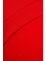 Mikina s kapucí a nášivkami červená