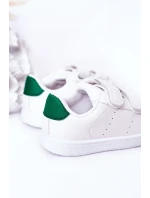 Dětské Tenisky Se Suchým Zipem Bíle-Zelené California Dětské Tenisky Se Suchým Zipem Bíle-Zelené California