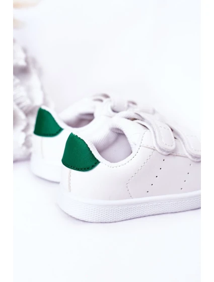 Dětské Tenisky Se Suchým Zipem Bíle-Zelené California Dětské Tenisky Se Suchým Zipem Bíle-Zelené California