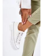 Látkové tenisky na platformě Big Star model 21610273 Bílá - Big Star Shoes