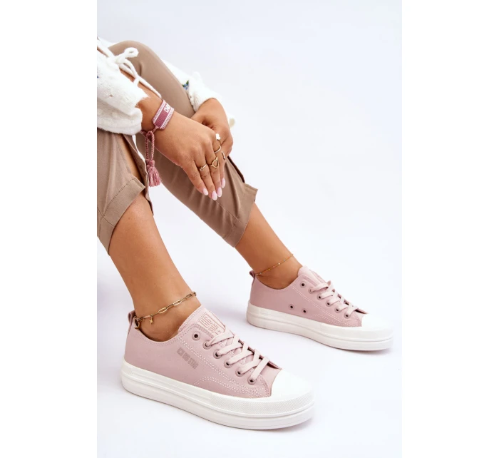 Nízké šněrovací tenisky Big Star LL274970 Nude