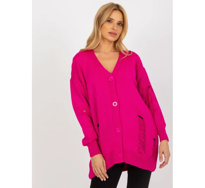 Dámský kardigan LC SW model 18140305 fuchsiová - FPrice