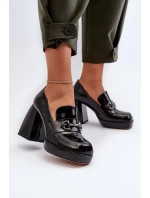 Dámské patentované boty na vysokém podpatku Černá D&A Dámské patentované boty na vysokém podpatku Černá D&A