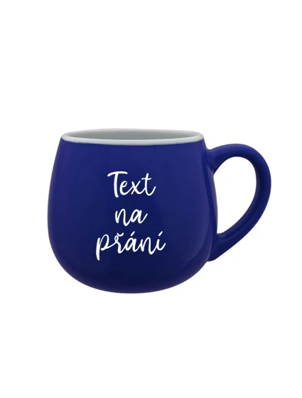 TEXT NA PŘÁNÍ - modrý keramický hrníček 300 ml