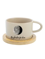 Personalizovaný keramický hrníček Makronka s měsíční fází 