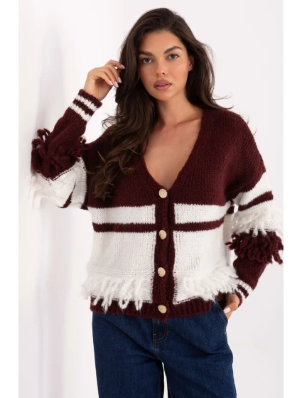 Svetr na zapínání model 218259 Italy Moda Svetr na zapínání model 218259 Italy Moda