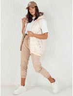 Dámská prošívaná vesta COLINE bílá FashionStreet TY4114