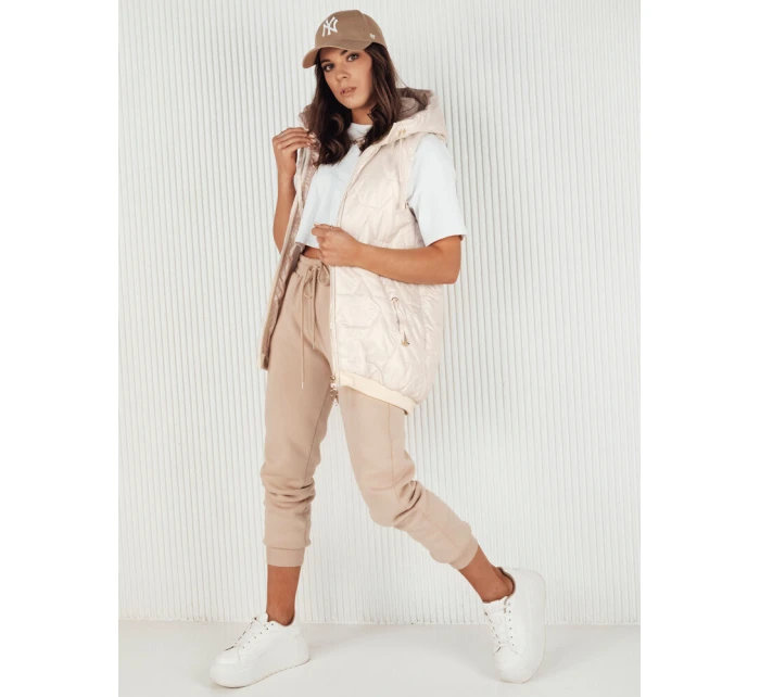 Dámská prošívaná vesta COLINE bílá FashionStreet TY4114