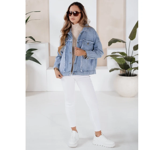 Dámská džínová bunda DENZARIA modrá FashionStreet TY4905