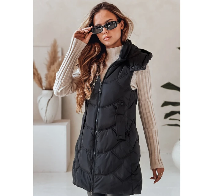 Dámská zateplená prošívaná vesta černá Dstreet model 21991348 - FashionStreet