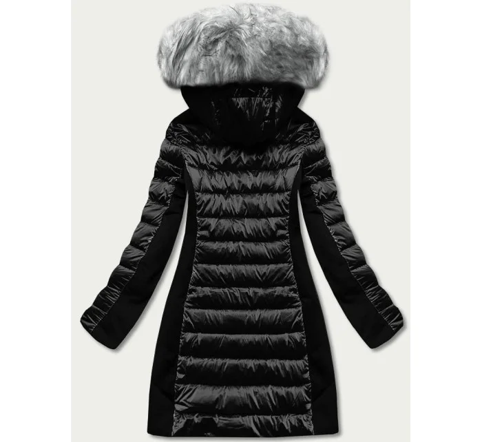 ZIMOWA KURTKA DAMSKA Z  CZARNA model 21244543 - YES!PINK