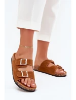 Dámské Pantofle Se Zlatými Přezkami A Camel model 21703245 - Boto