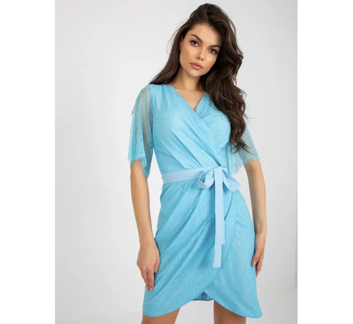 LK SK 508643 šaty.38X světle modrá LK SK 508643 šaty.38X světle modrá