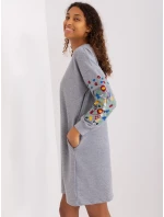 RV SK 8979 šaty.94P šedá RV SK 8979 šaty.94P šedá