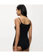 Feel Of Cotton Spaghetti Top - BLACK - TRIUMPH BLACK - TRIUMPH