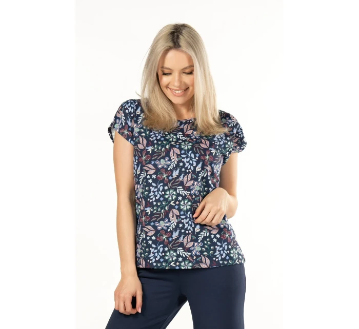 Mefemi Mix&Match Dámská pyžamová košile s potiskem Margot S-2XL