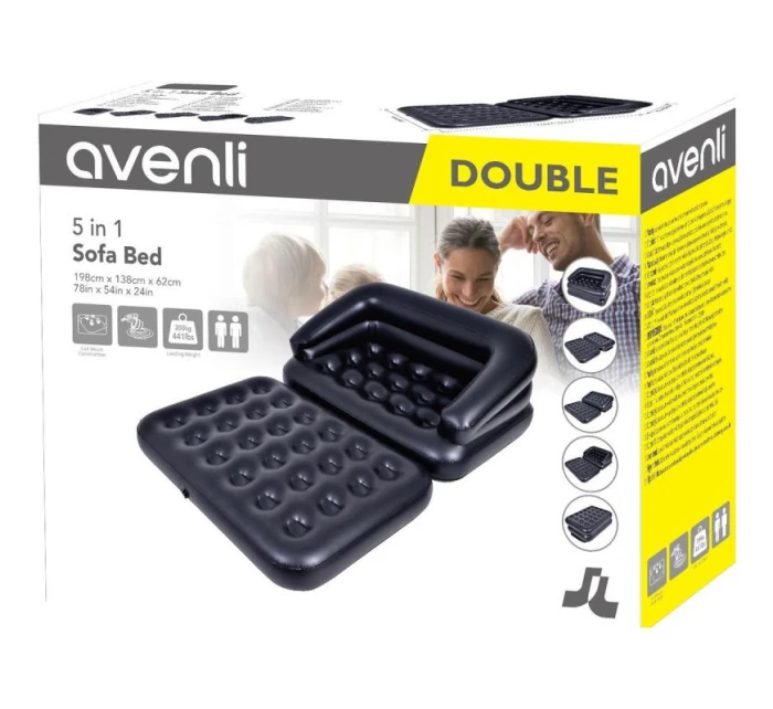 POHODLNÁ POSTEL 198x138x62cm 5W1 24001 POHODLNÁ POSTEL 198x138x62cm 5W1 24001