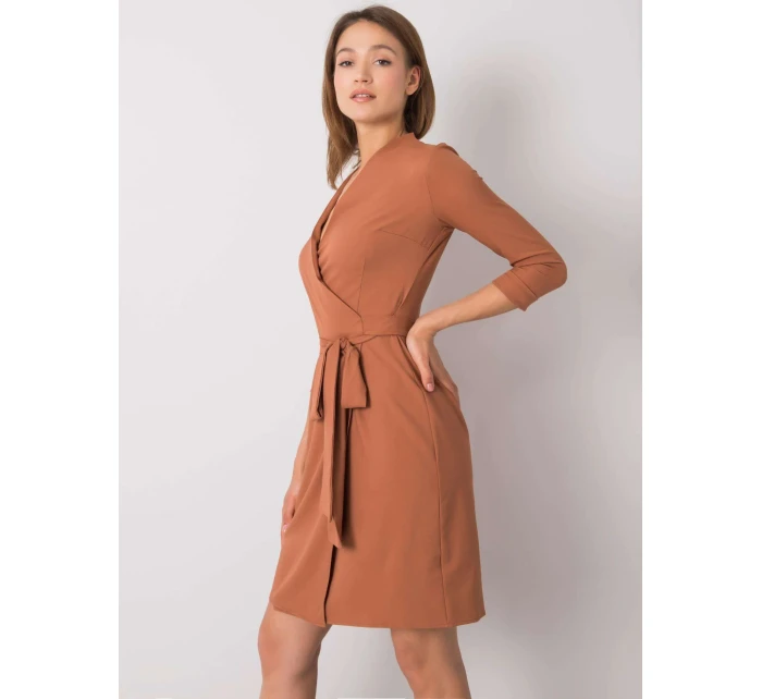 Šaty LK SK 507665.17P světle hnědá